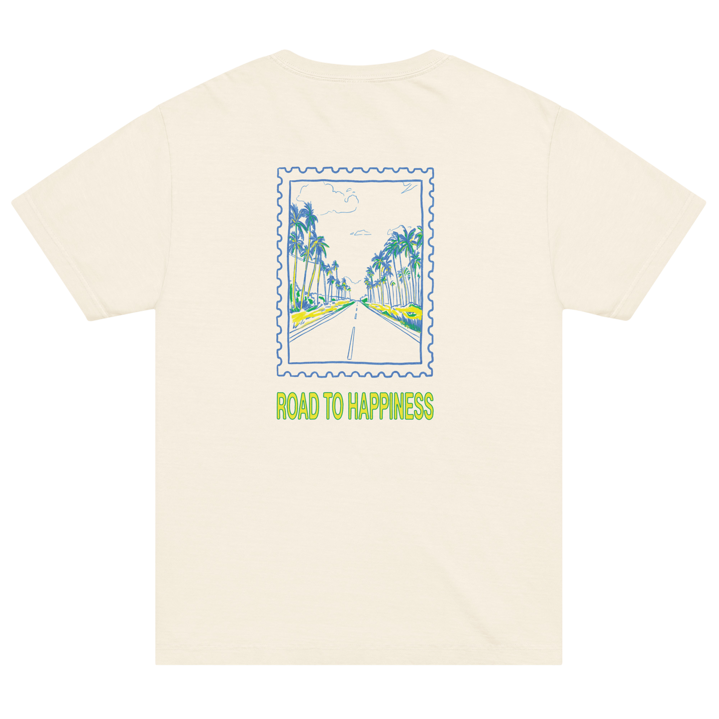 ROAD TO HAPPINESS — vintage white tee