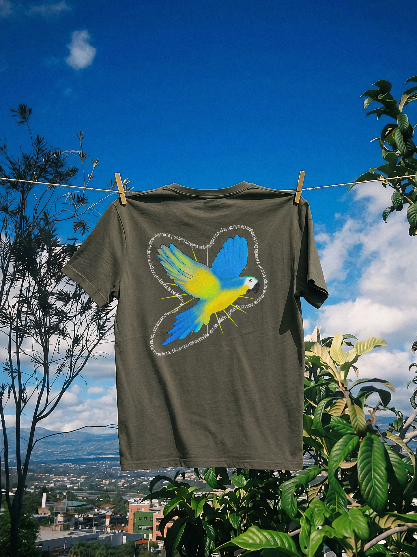 VOLAR LIBRE — washed charcoal tee